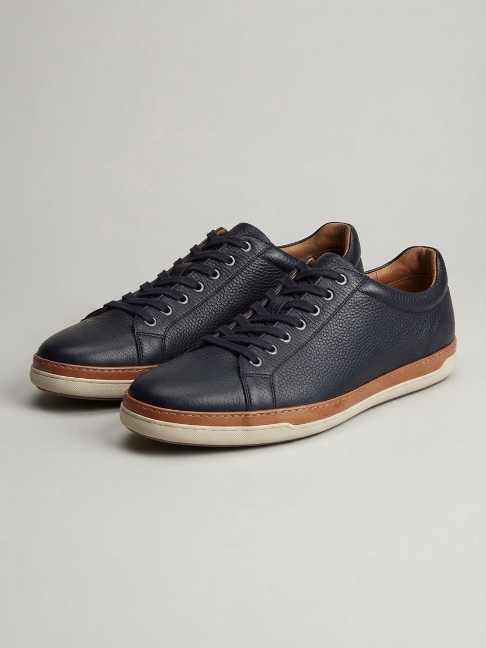 Allen Edmonds Porter Black Leather Sneaker Shoes Men's Size 11.5 D